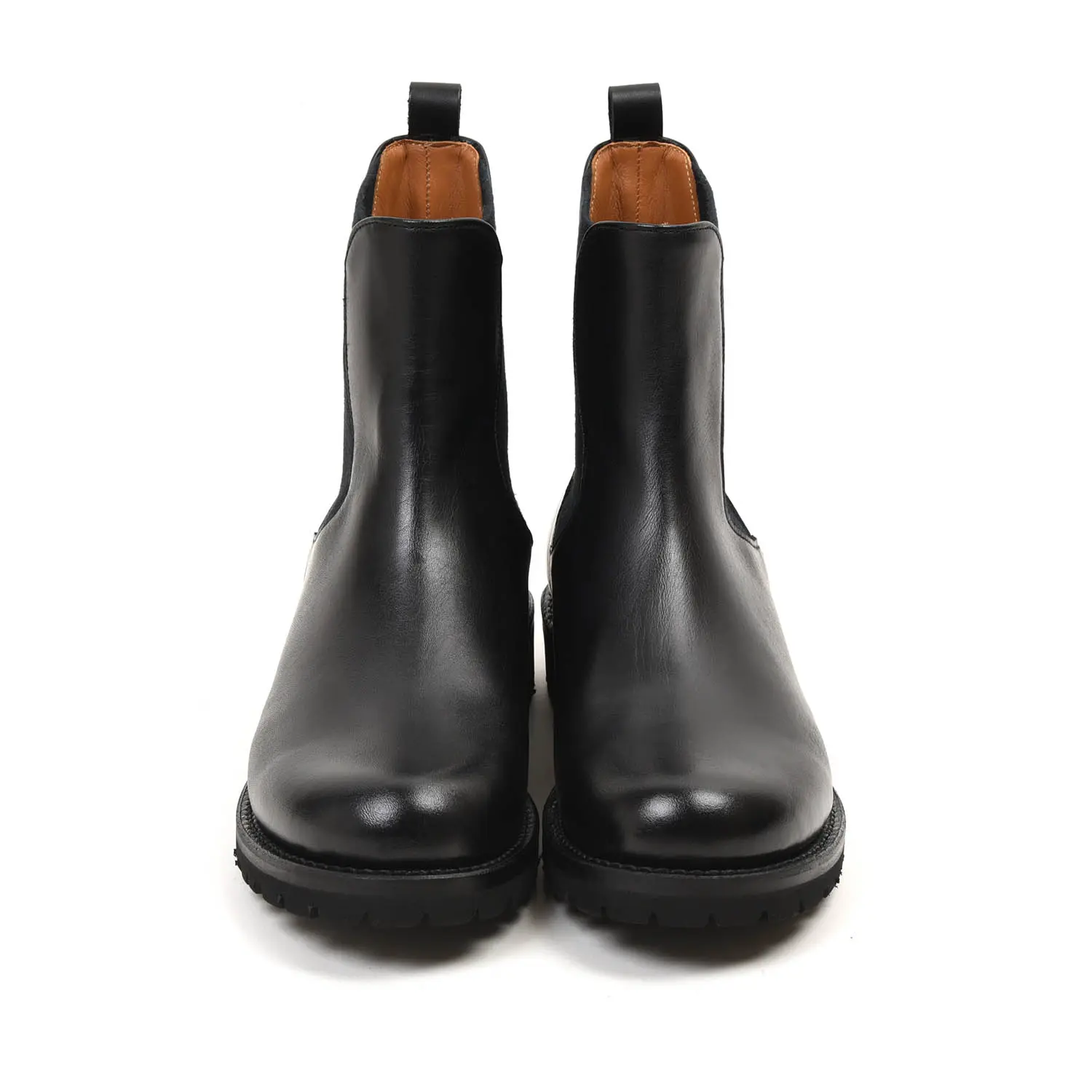 防水レザーのサイドゴアブーツ】ショセ PC-5071 ブラック-Natoriya