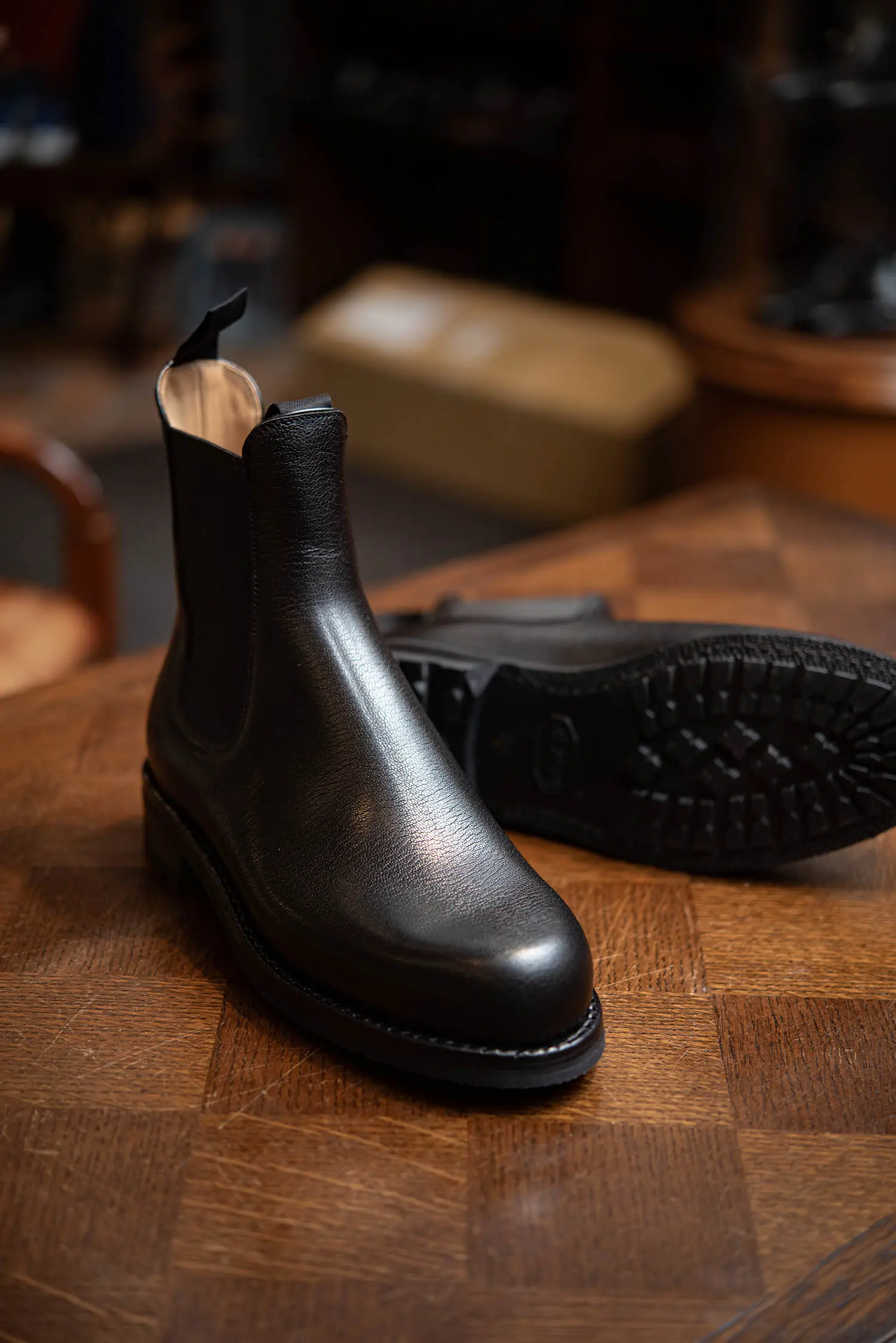 山羊革サイドゴアブーツ】ジャコメッティ FG430 MAROKID NERO