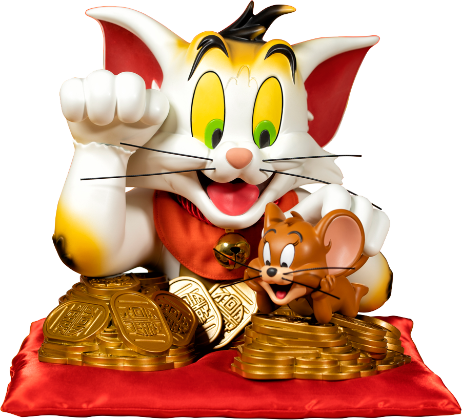 Tom and Jerry Vinyl Bust (Maneki-Neko Ver.) | 株式会社ノーツ