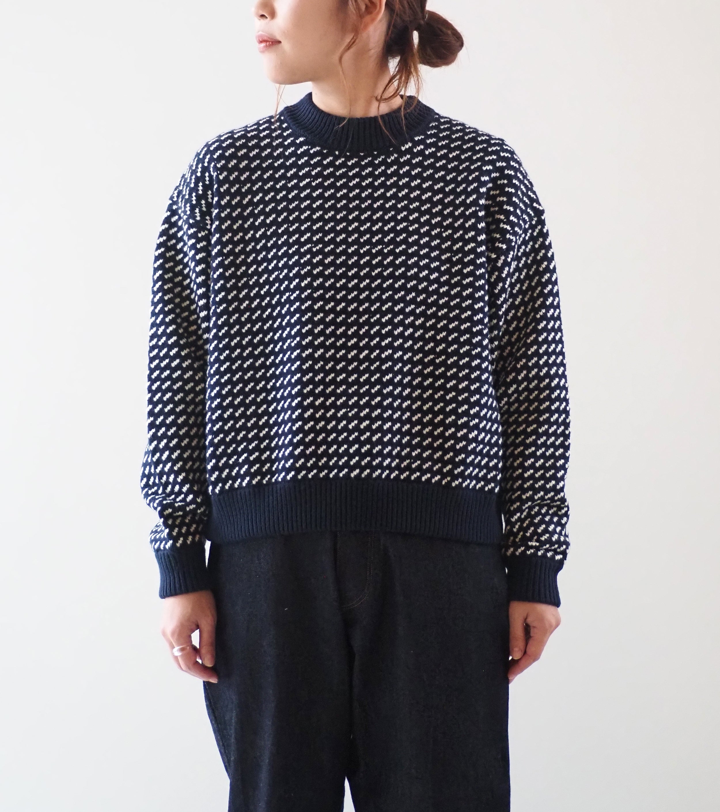 L.L.Bean JAPAN EDITION ウィメンズ ウェイン・セーター・バーズアイ