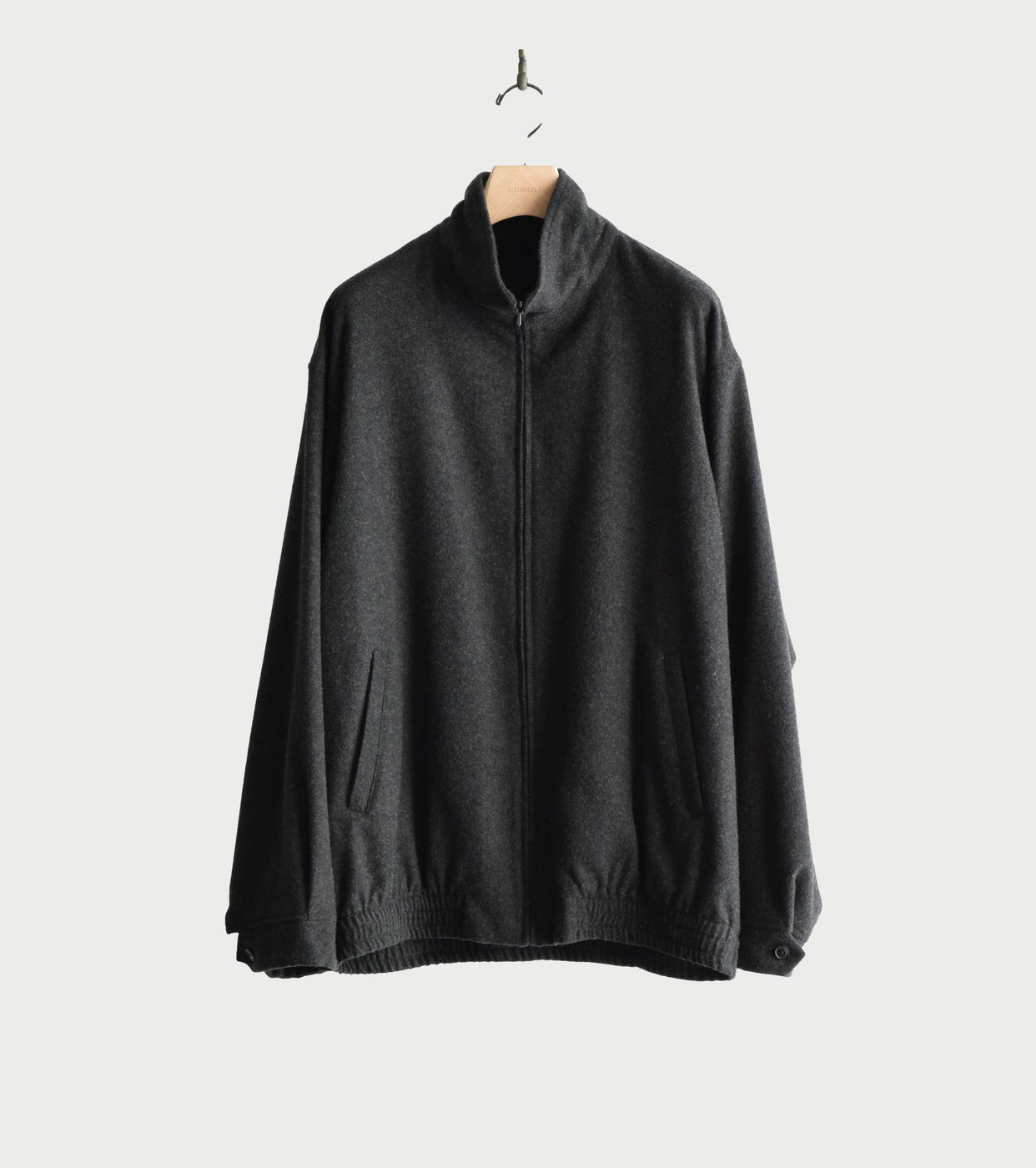 COMOLI カシミヤ トラック ジャケット , Charcoal – Navyblue