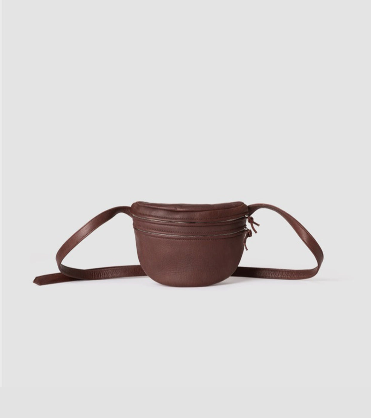 Aeta ショルダー ポーチ：S , Brown – Navyblue