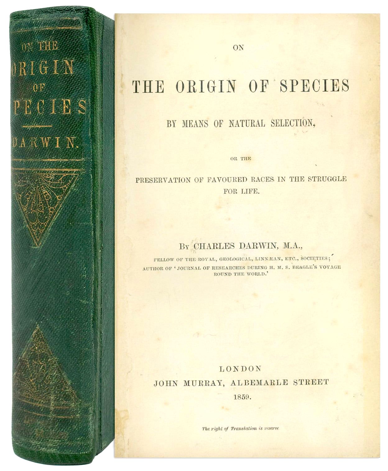 チャールズ・ダーウィン『種の起源について』：On the Origin of Species