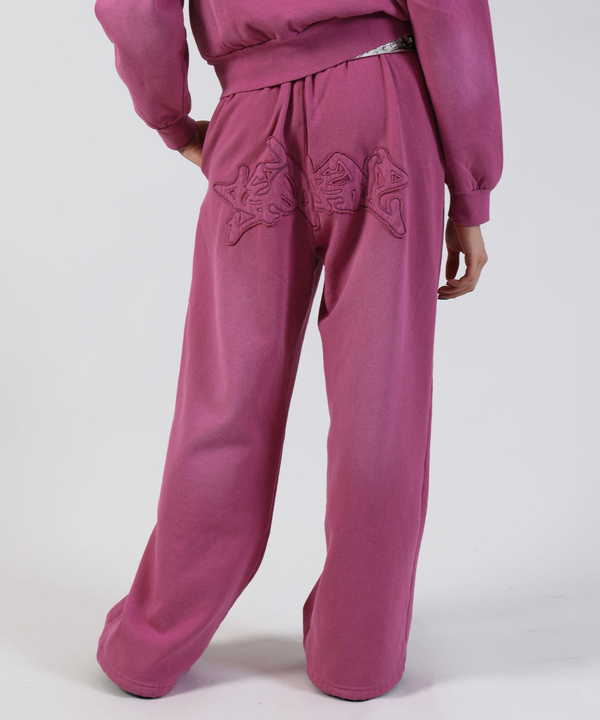 2点セット ニードルス ダメージスウェットトレーナー パンツ ピンク