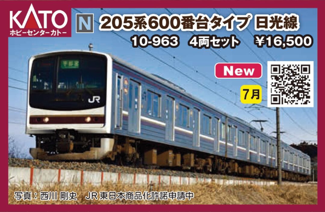 HCK 205系600番台タイプ 日光線 4両セット 品番：10-963 ホビー