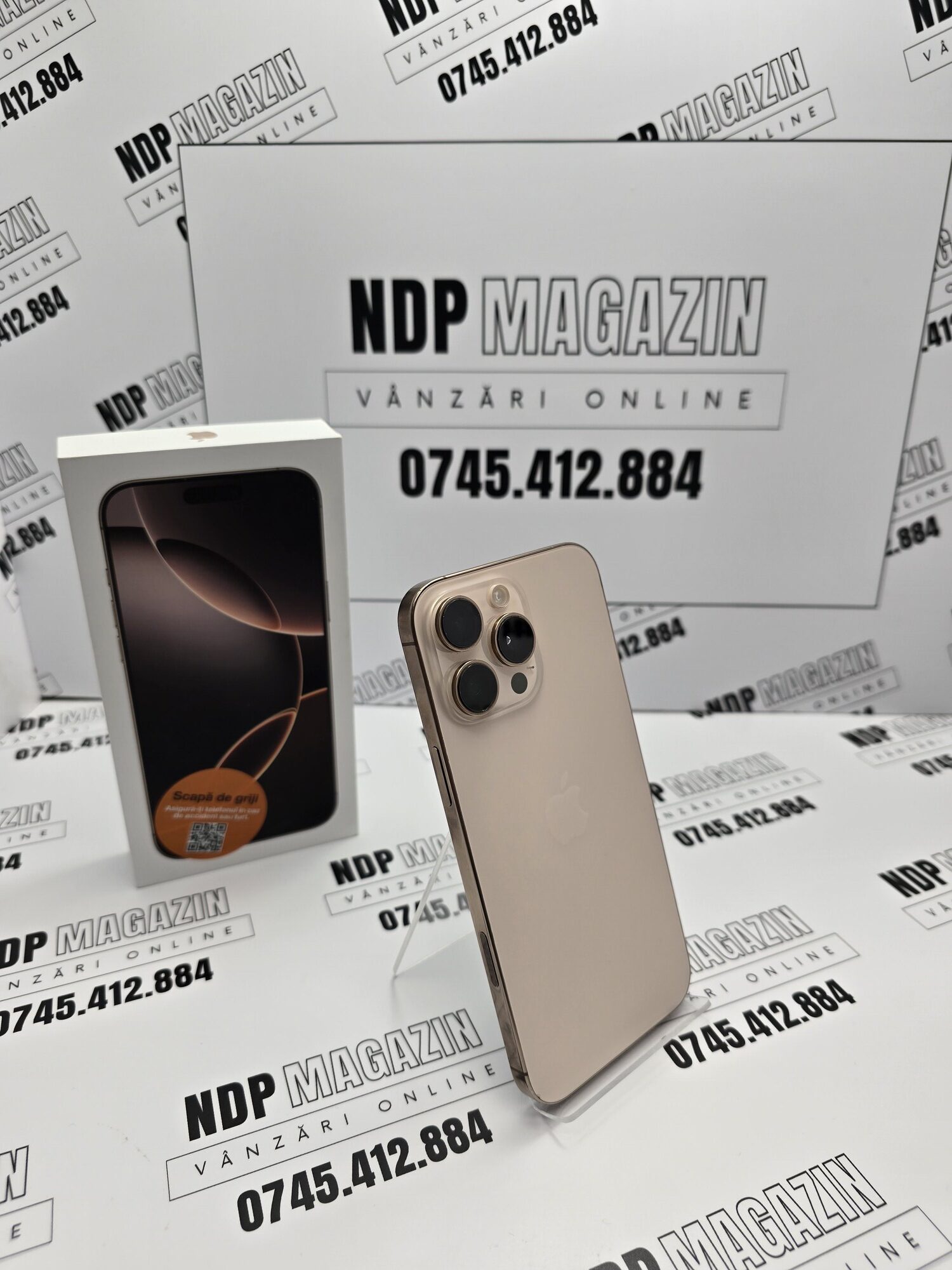 Apple iPhone 16 PRO MAX Memorie 256 Gb Baterie 91% Desert Titanium