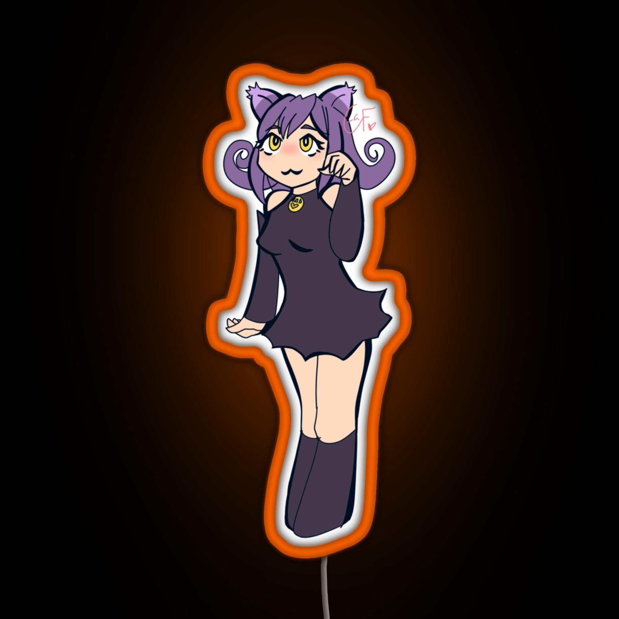 Blair The Cat Rgb Neon Sign – Neon Factory