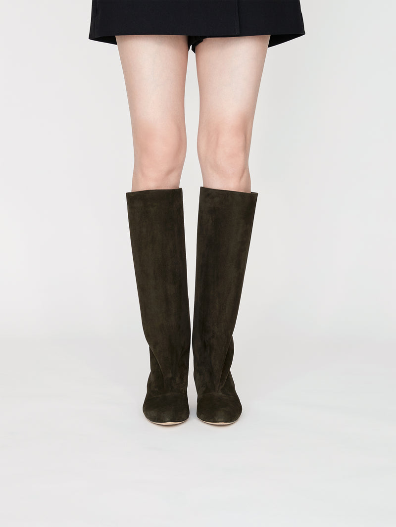 スエードロングブーツ 6921/BASS/KHAKI – NEBULONI E.