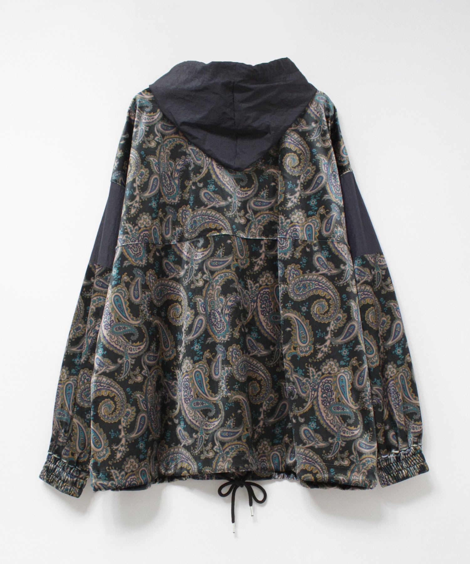 J2091 ペイズリー柄ベロアアノラック(M ネイビー): アウター - RNA