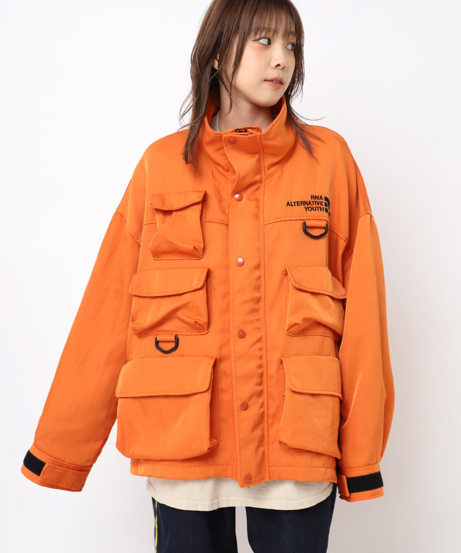 J2136 メニポケアウトドアジャケット(M オレンジ): アウター - RNA