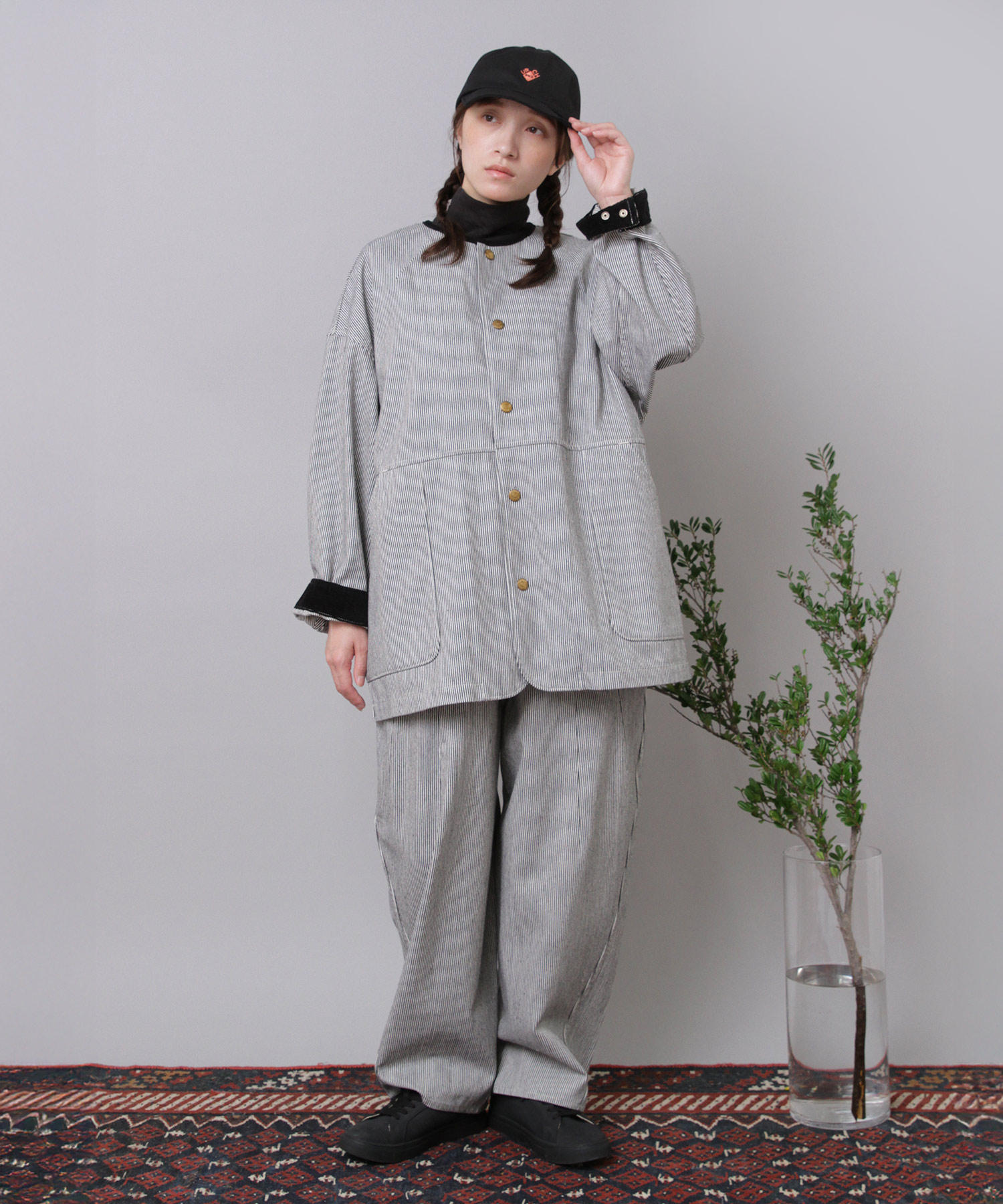 R4387 コックさんの8ポケットアトリエパンツ(F チャコール): パンツ