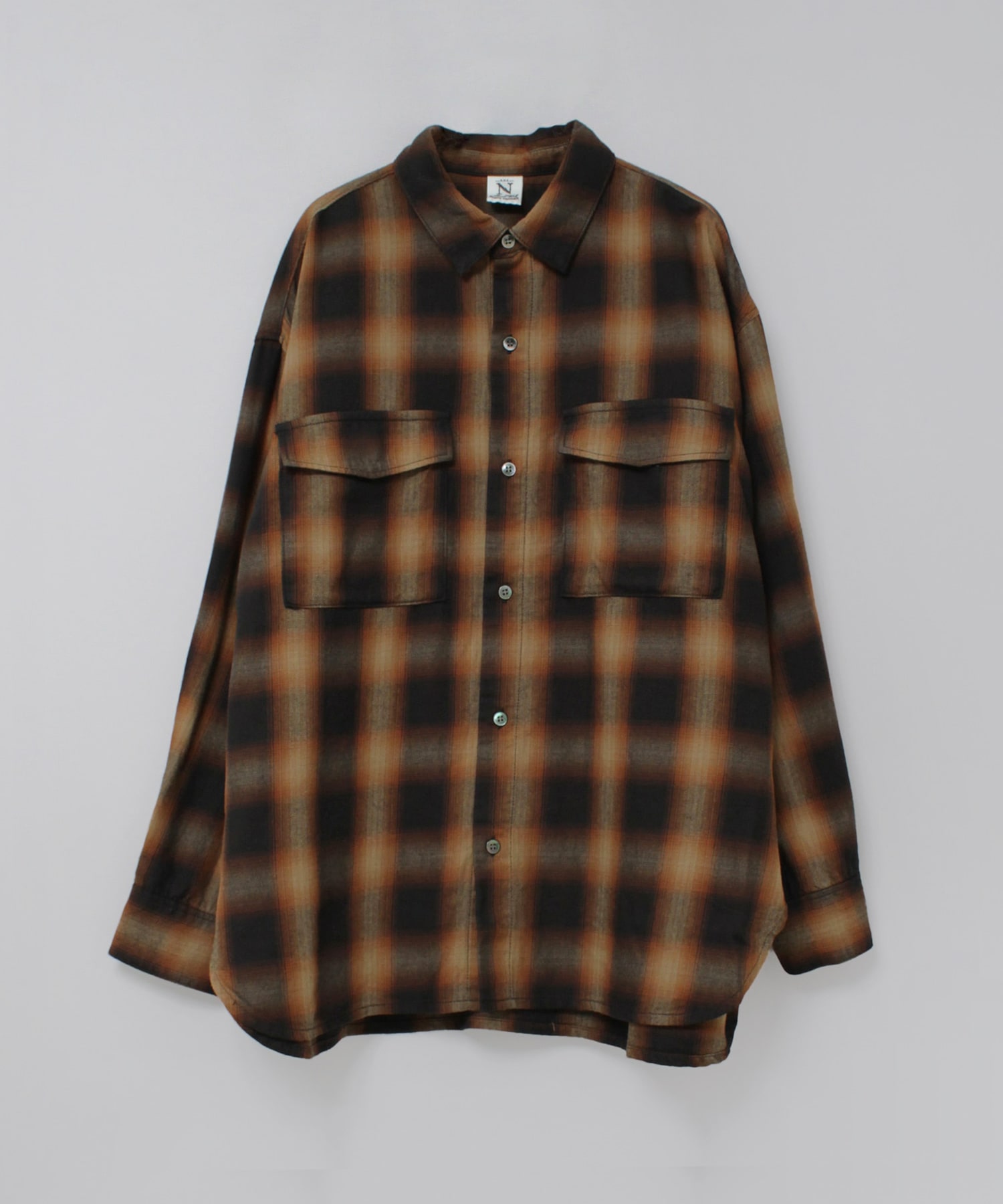 B2925 オンブレーチェックシャツ(F オフ): トップス - RNA ONLINE