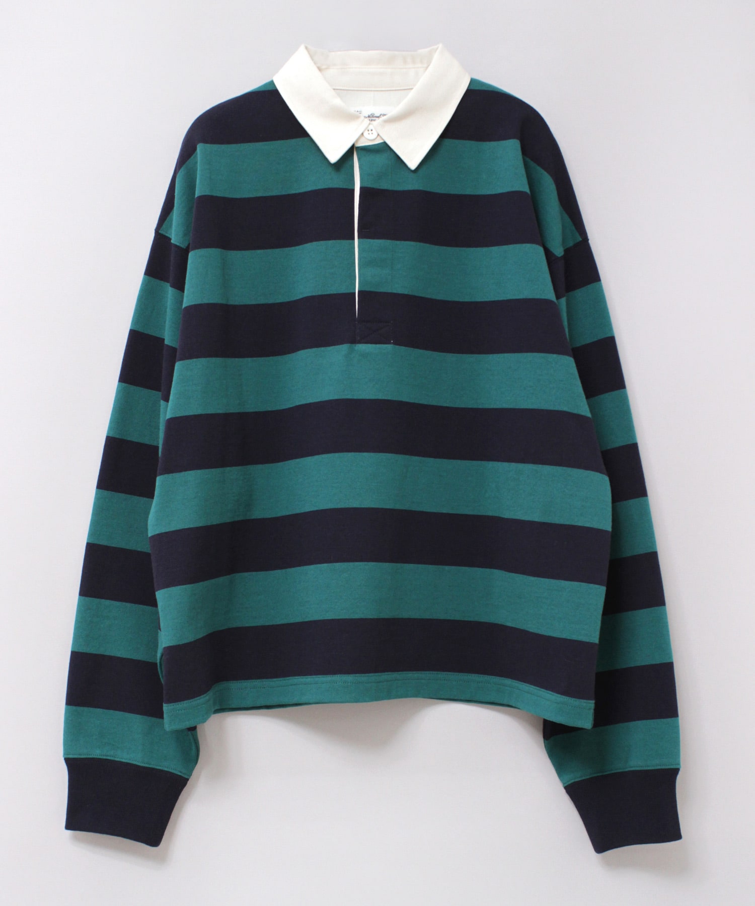 M2393 ヴィンテージコットンラガーシャツ(F グレー/アイボリー