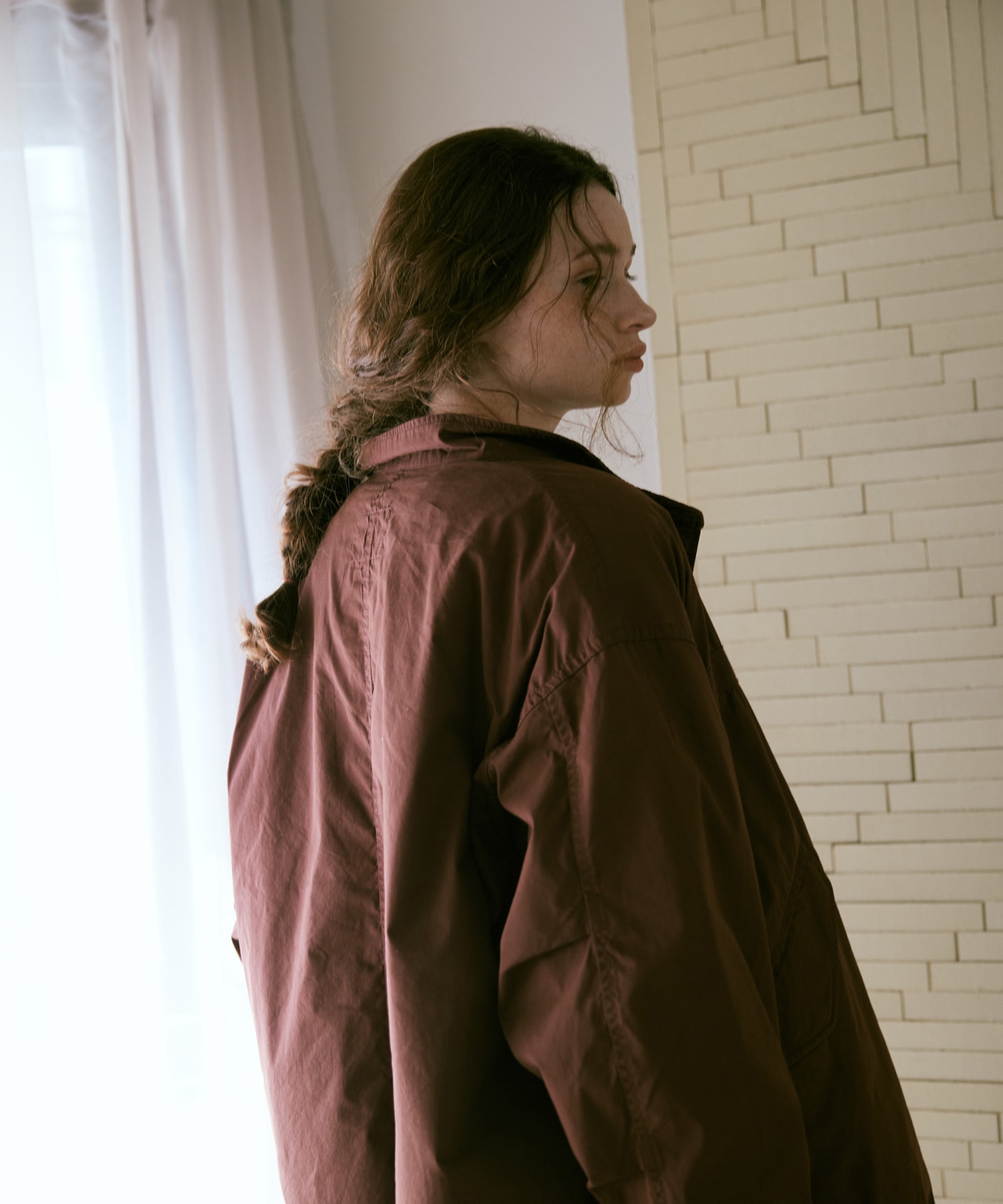 C0787 M-65ファーライナーミドル丈モッズコート(F ミュートベージュ