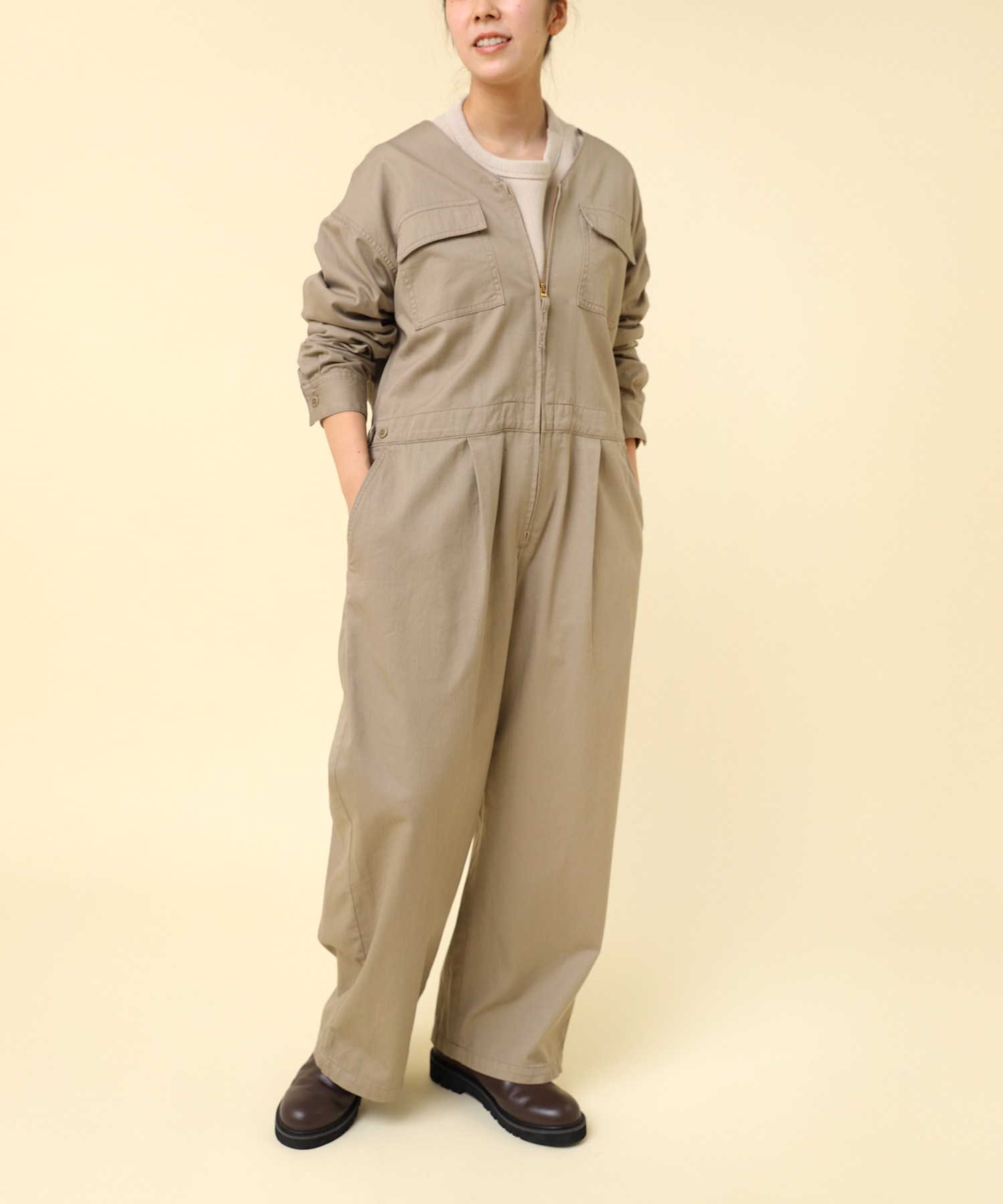 O0731 ワークオールインワン(M グレージュ): オールインワン - RNA