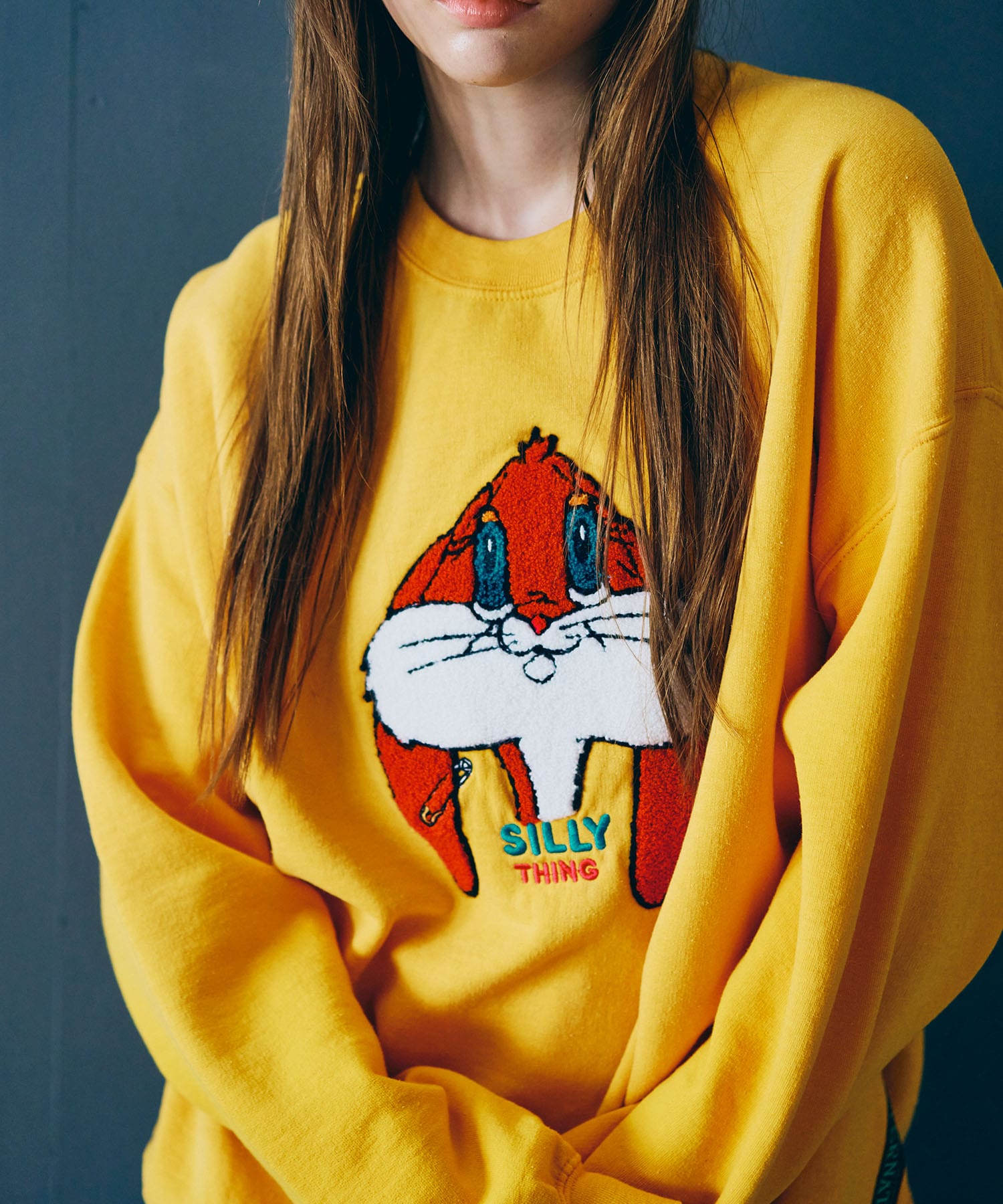 M2360 ユーズドエフェクトラビットトレーナー(M ブラック): トップス