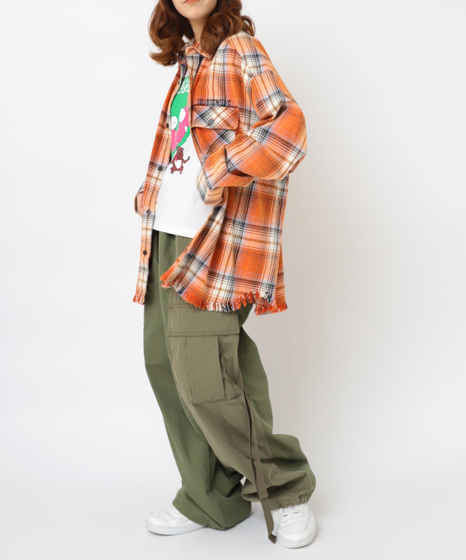 R4364 ワーク×ミリタリーリメイクパンツ(M カーキ): パンツ - RNA