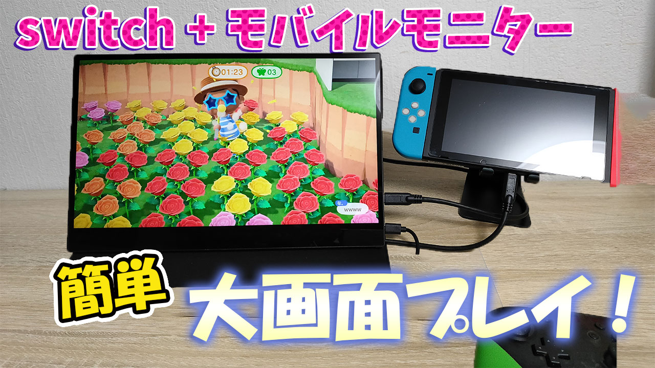 手軽に大画面プレイ!switchの携帯プレイ民にオススメしたいモバイル