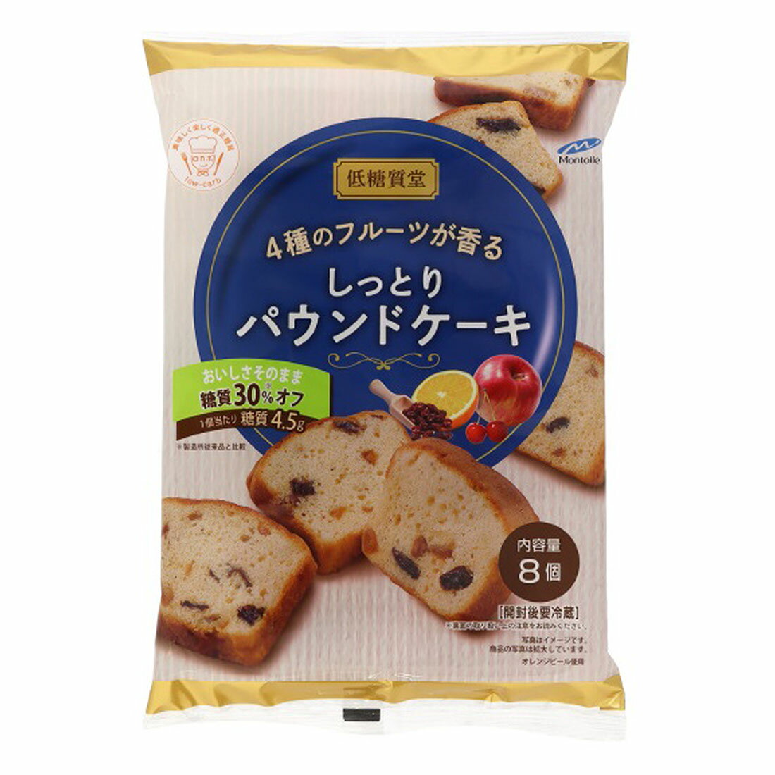低糖質堂4種のフルーツが香るしっとりパウンドケーキ｜西友ネット