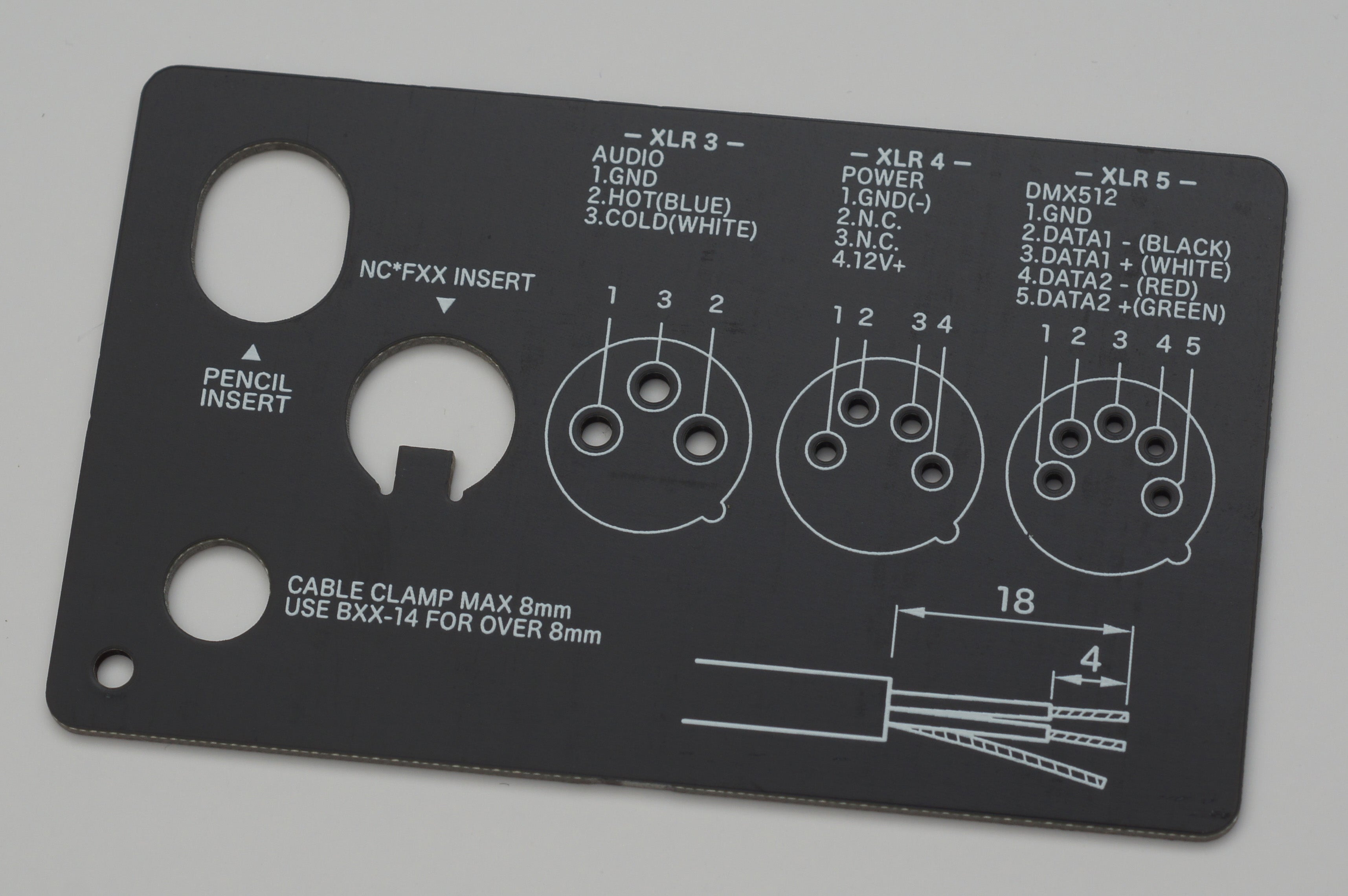 XLRコネクタ半田付けテンプレート – ノイトリック公式オンラインショップ