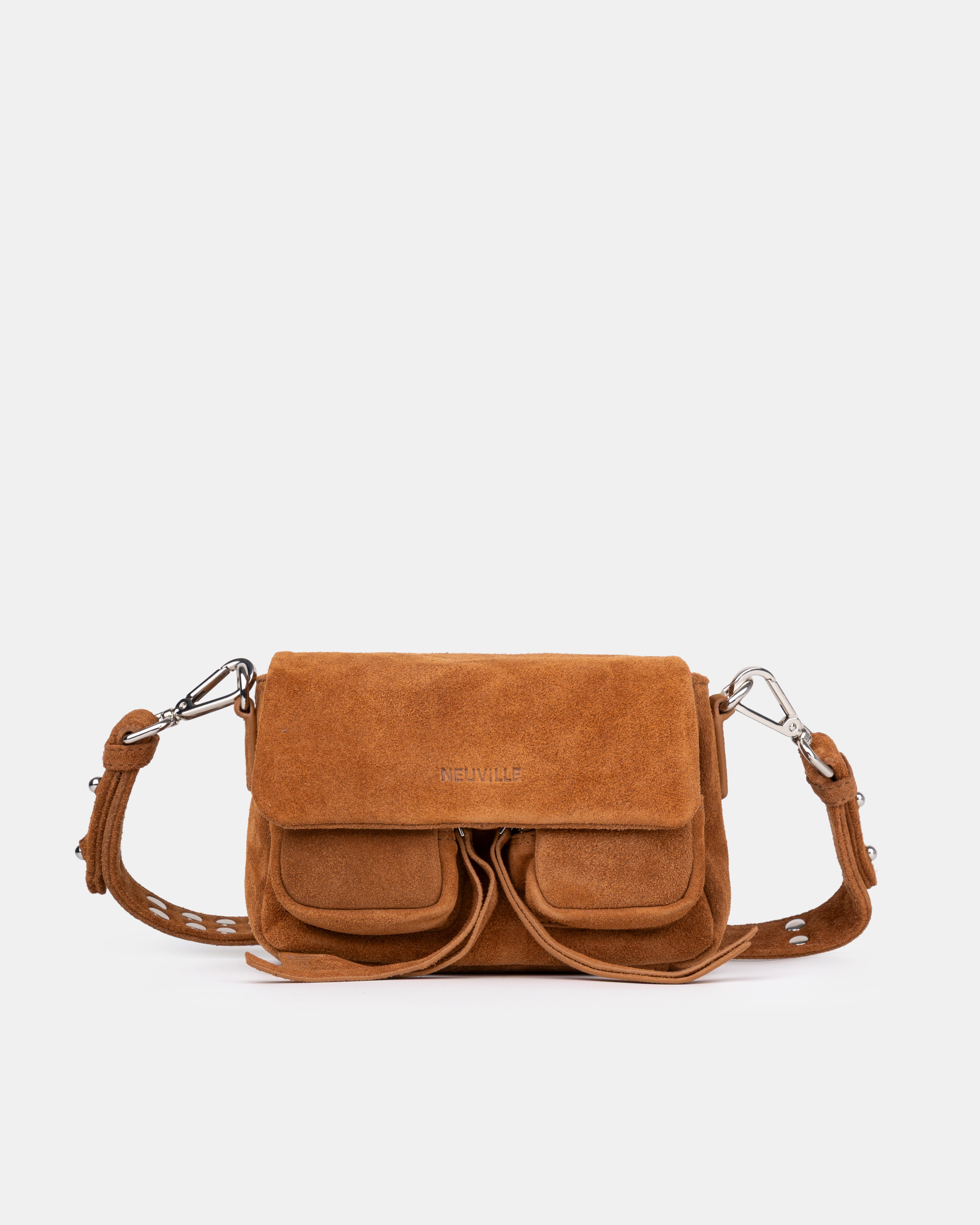MAX MINI SUEDE CARAMEL | Women's Leather Bags | NEUVILLE