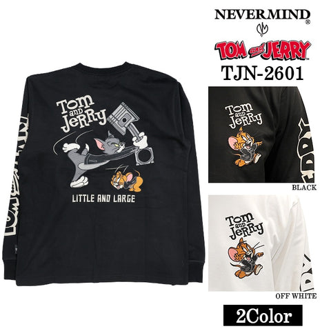 TOM&JERRY NEVERMIND TEE L/S T-SHIRT トムとジェリー ネバーマインド