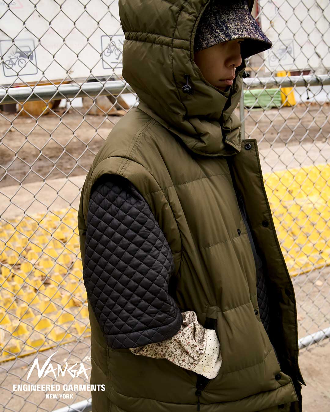 ENGINEERED GARMENTS〉x〈NANGA〉自由に変形する別注デタッチャブル