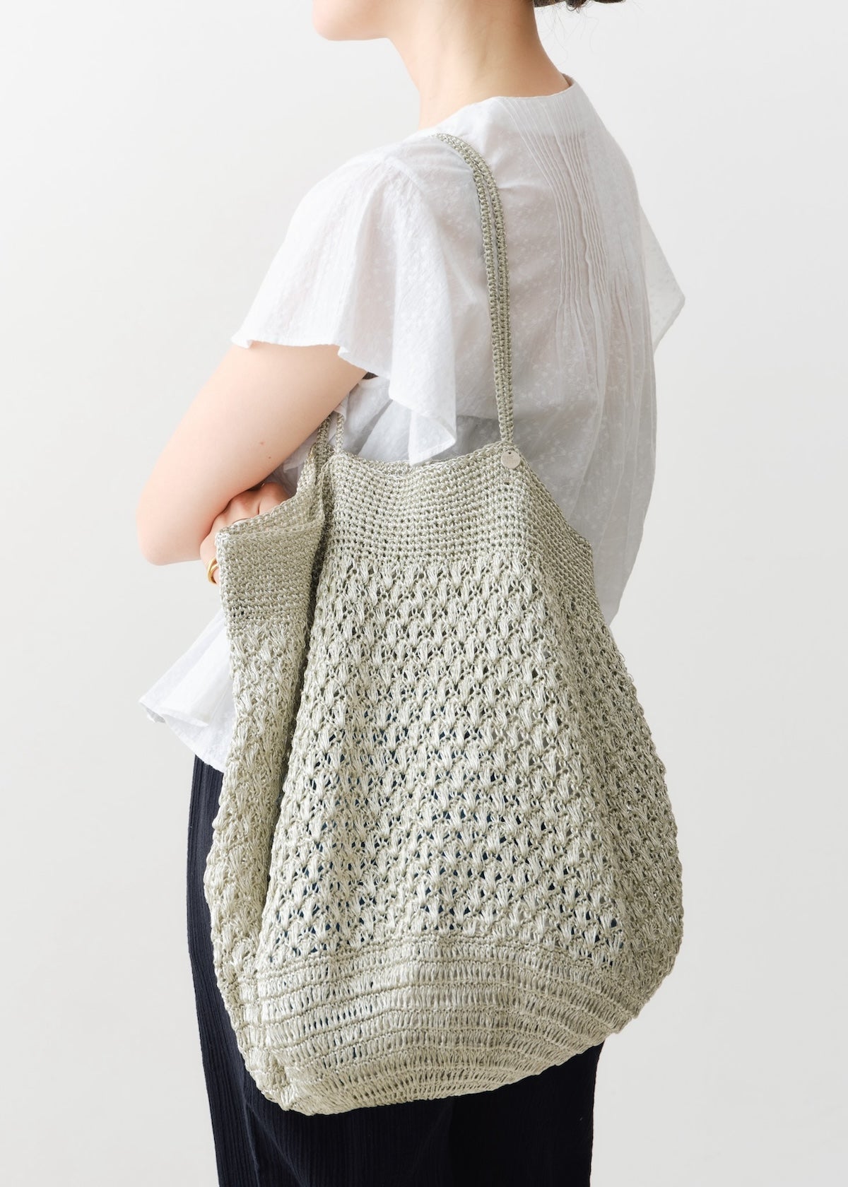 Metallic Macrame Big Bag | Pasand by ne Quittez pas | パサンドバイ