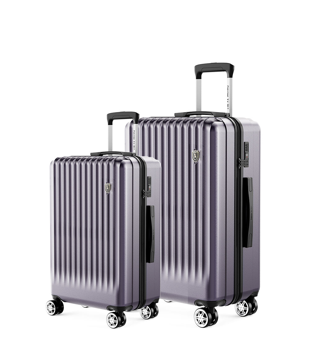 ストッパー付】0701 Plus スーツケース 2点セット (S/M) | 二人/短期