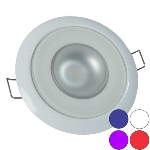 Mirage 4-color Flush Mount LED Down Light WRBP | Lumitec | New