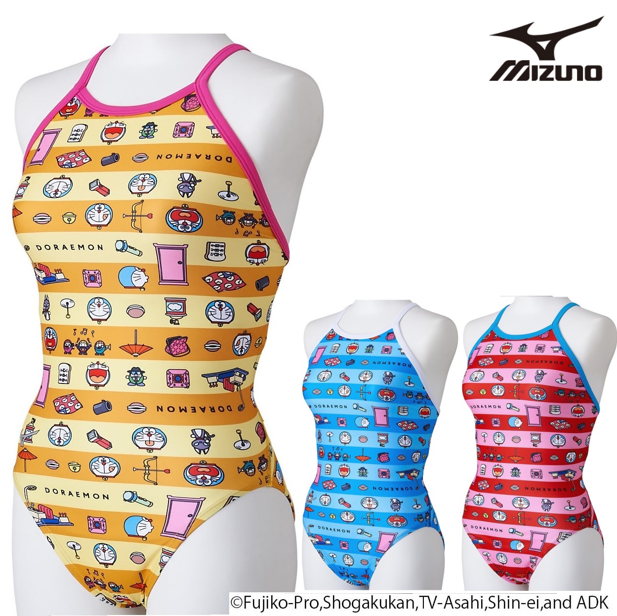 ドラえもん mizuno ミズノ N2MAA791 練習用水着 エクサスーツ レディス