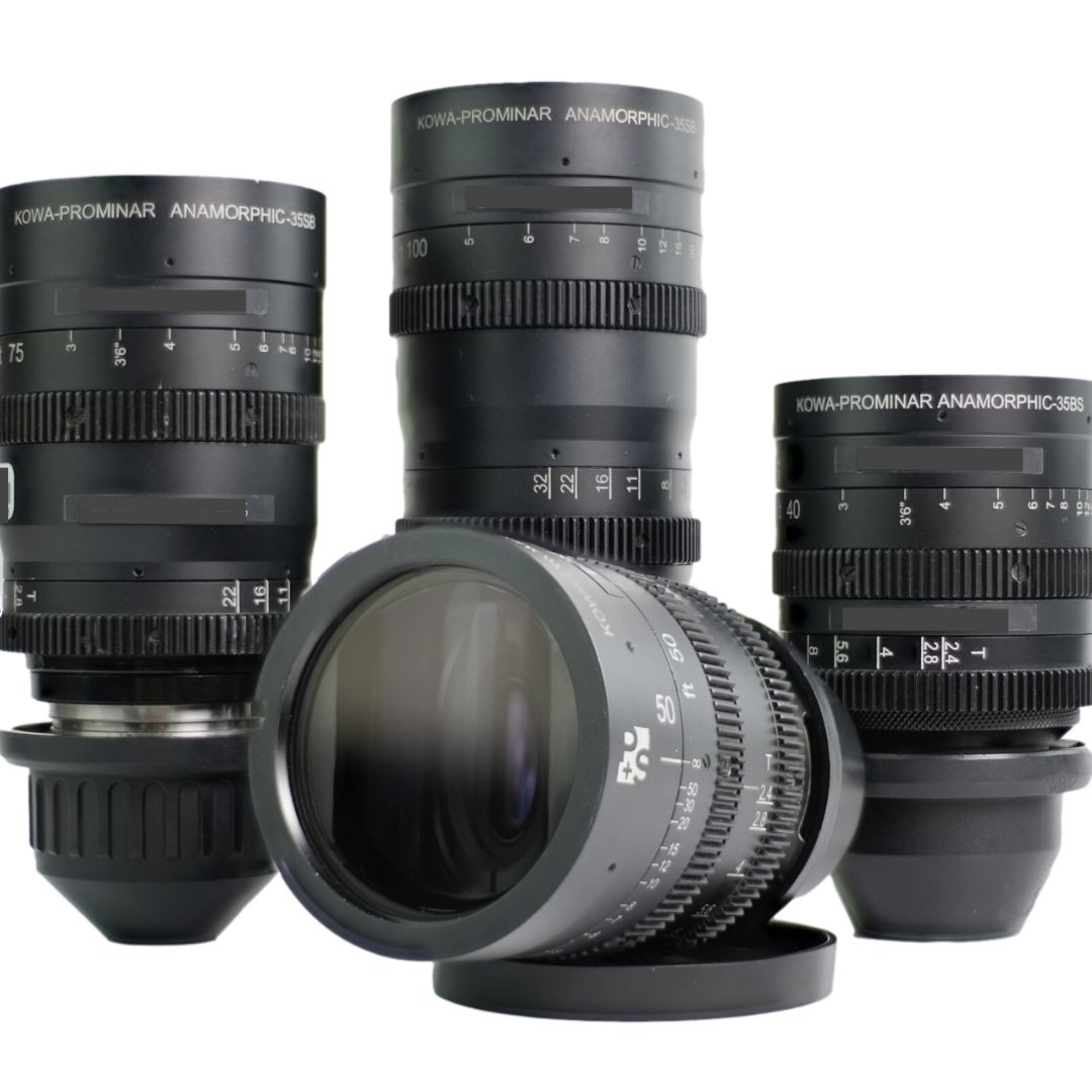 P+S Technik Rehoused Kowa-Prominar Anamorphic 4 Lens Set- 40, 50