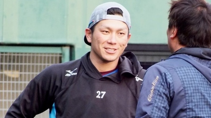 東北楽天ゴールデンイーグルス・岡島豪郎選手は新背番号4番で、出塁率