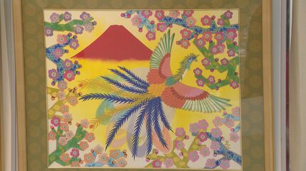 赤富士”を描いた作品が特徴 あいはら友子さんの絵画展 今年で25周年