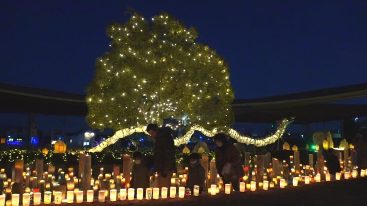 キャンドル・ジュンさんがデザイン監修 JR竜王駅でイルミネーション