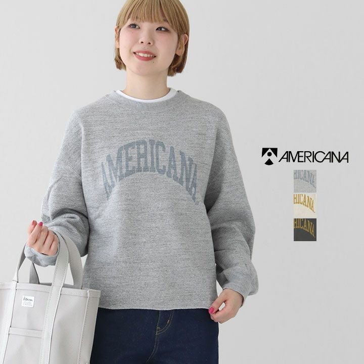 AMERICANA アメリカーナ｜14G裏毛 クロップド カットオフスウェット