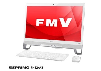 富士通、2016年秋冬モデルでシンプルな一体型PC「ESPRIMO FH52/A3