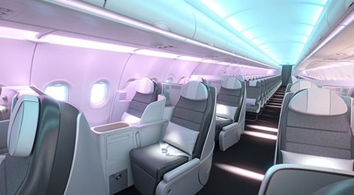 エアバス、エアスペース仕様A320キャビン公開--航空機インテリア