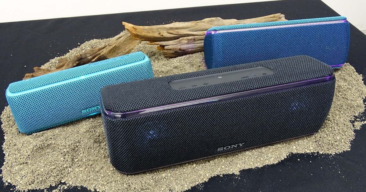 ソニーの「EXTRA BASS」ワイヤレススピーカーは、たたくと音が鳴る