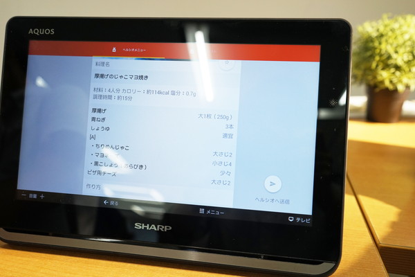 シャープ、持ち運べるテレビ「AQUOSポータブル」 - 軽い! お風呂に沈め