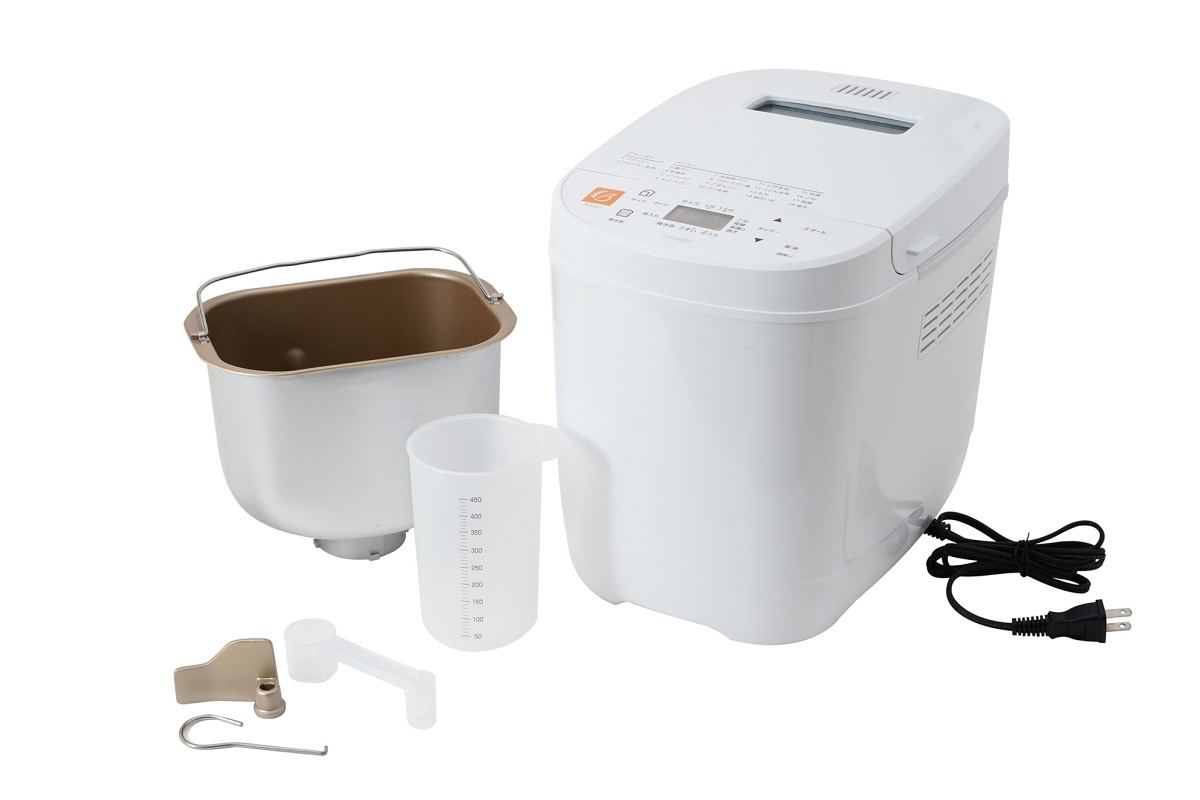 ツインバード、低糖質で美味しいブランパンを焼けるホームベーカリー