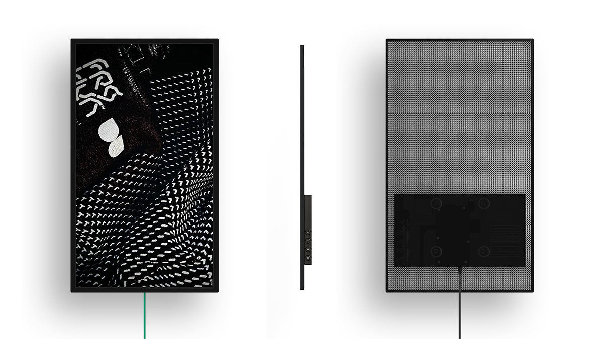 好きなデジタルアートを流せるタテ型ディスプレイ「Mono X7」 | マイ