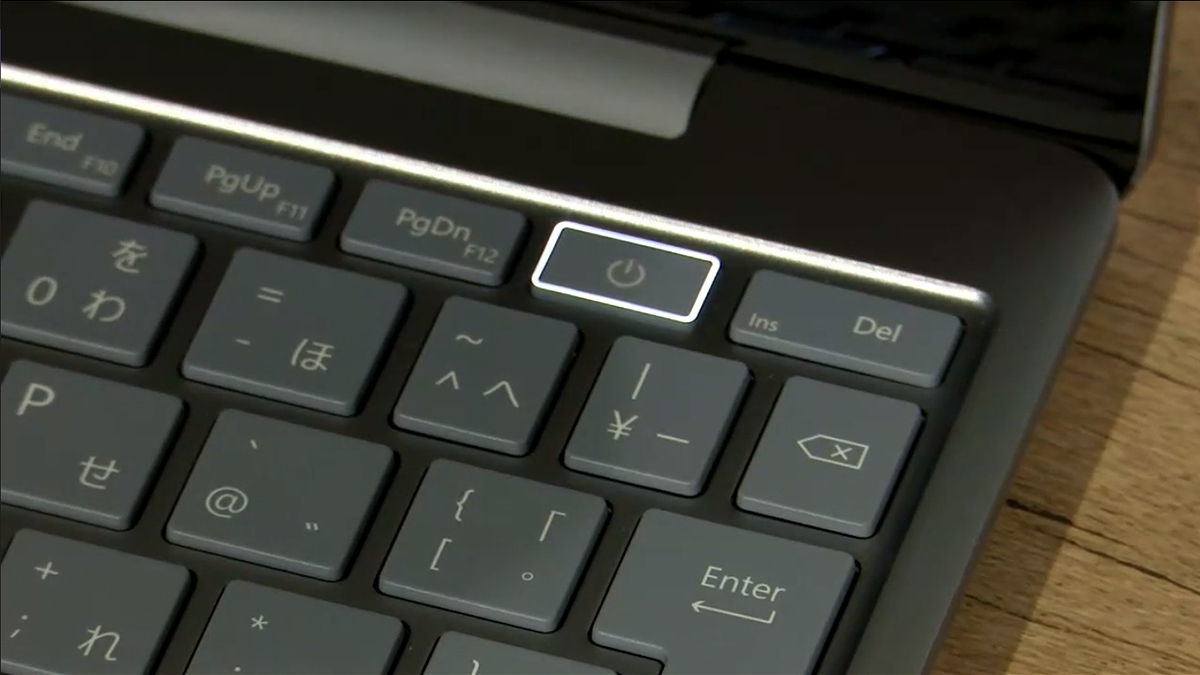 新たな日本語キーボードを導入した「Surface Laptop Go」 - 日本