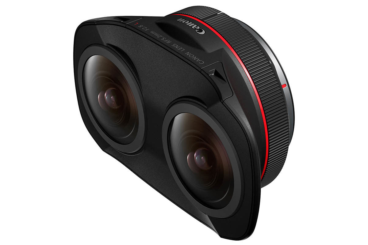 キヤノン、3DのVR映像が撮れる2眼レンズ「RF5.2mm F2.8 L DUAL FISHEYE