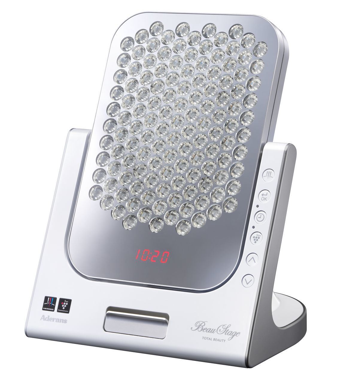 アデランス、顔などに光を当てるLED美容照射パネル「BeauStage VIRUGA