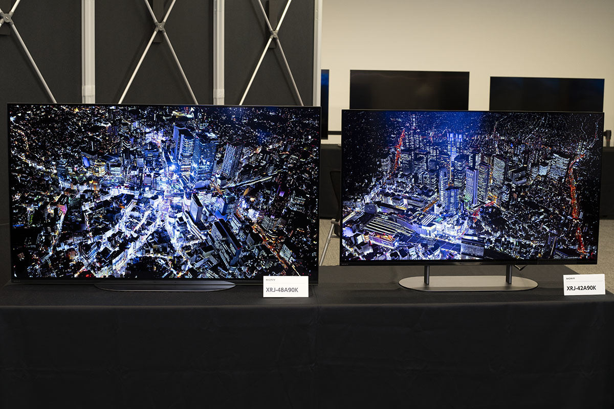 新「BRAVIA XR」登場。ソニー初のミニLED/QD-OLED機、42V型有機ELも