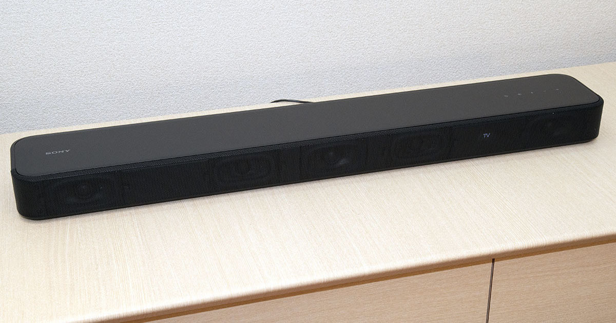 ソニー、幅80cmの一体型サウンドバー「HT-S2000」アプリ操作にも新対応
