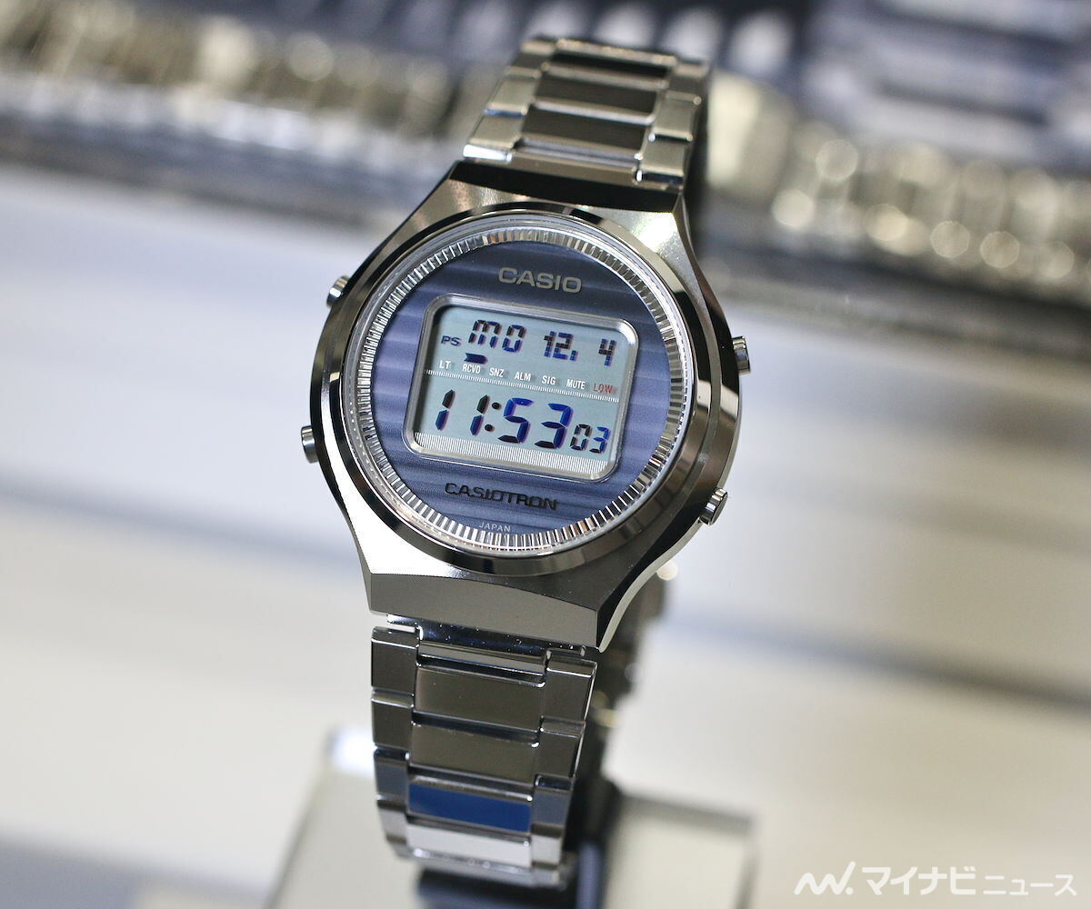 カシオの時計事業50周年を記念した「カシオトロン」復刻モデルを実機