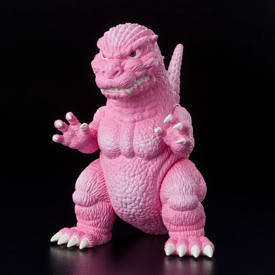 ゴジラ』ピンク色のポップでキュートなゴジラがソフビフィギュア化