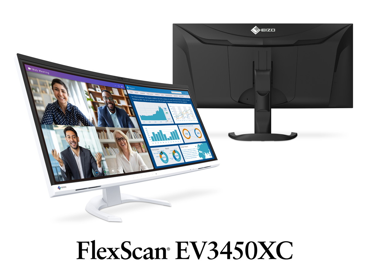 EIZO、34.1型曲面ウルトラワイド / 42.5型大画面のFlexScanモニター新